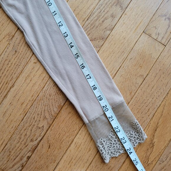 Orange Almost Naked Bamboo Lace Top Dililine Nude L/XL - Picture 13 of 16